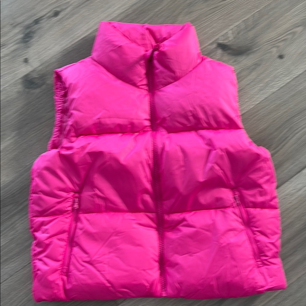 EUC Hot Pink Quilted Vest 🩷